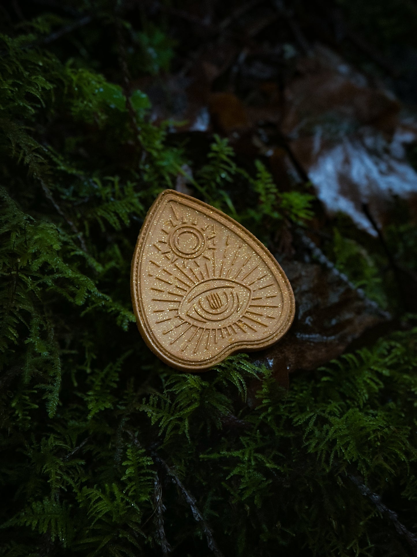 Pot O' Gold Ouija Planchette PVC Patch - Glitter Gold