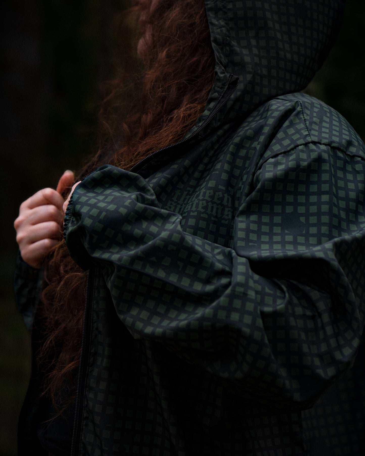 Desert Night Camo Lightweight Zip-Up Windbreaker