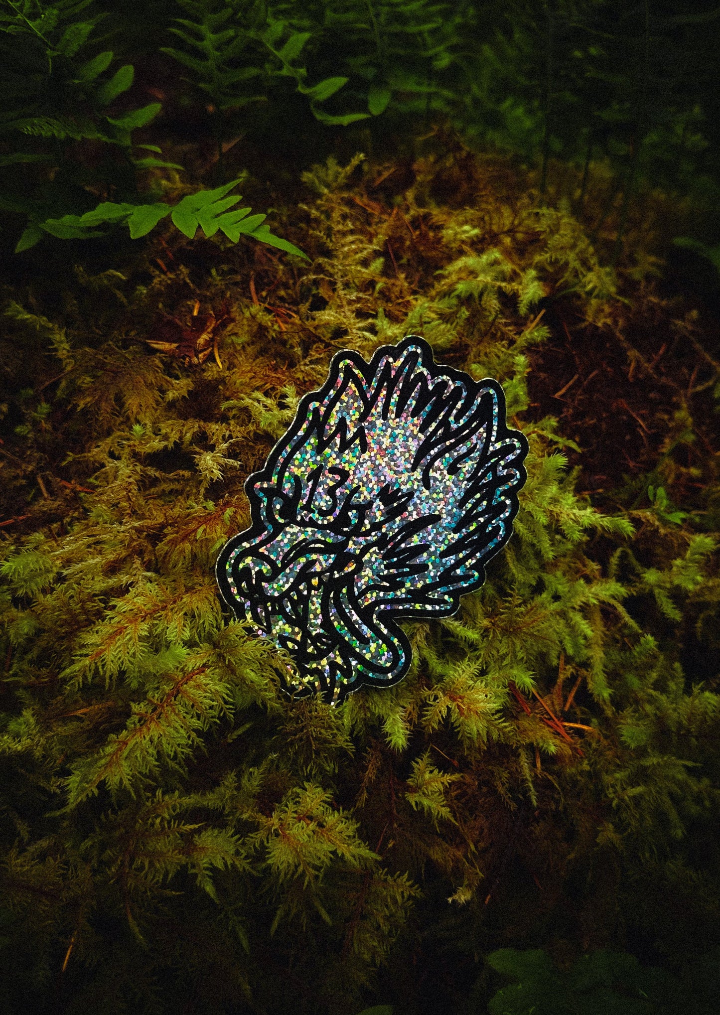 Wolf Head Glitter Slap