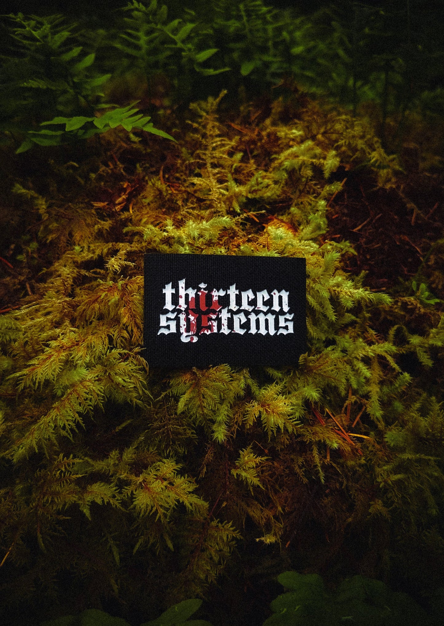 Bloodsplatter Thirtreen Systems Logo 3x2 Patch