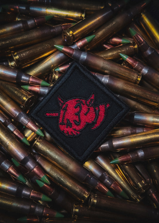 Reaper Badge Patch - Blood Red/Black