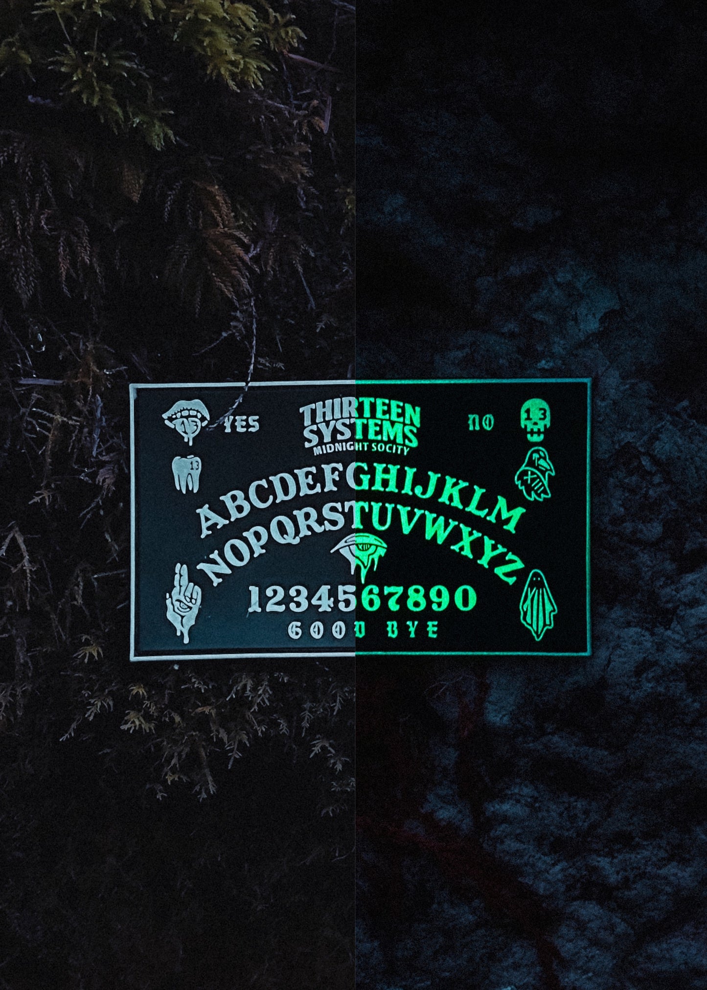 BLEM - Ouija Board 5x3 PVC Patch - Glow in the Dark
