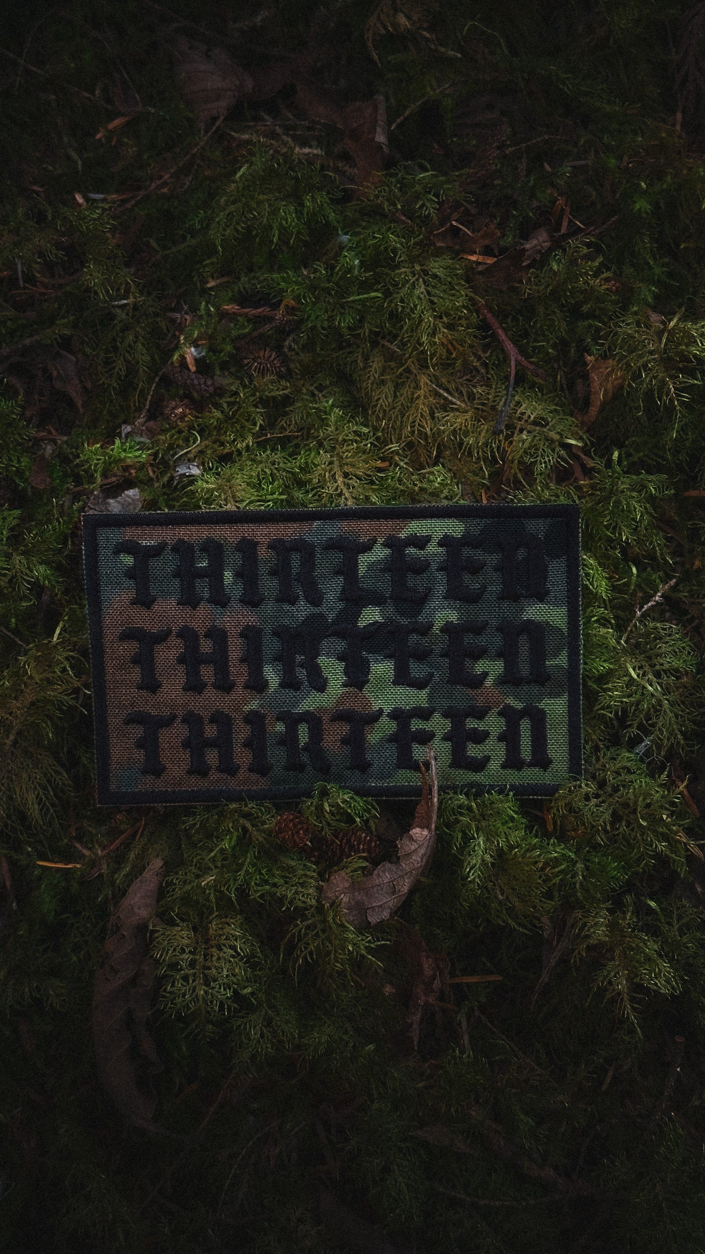Embroidered Flecktarn Triple Thirteen 5x3 Patch