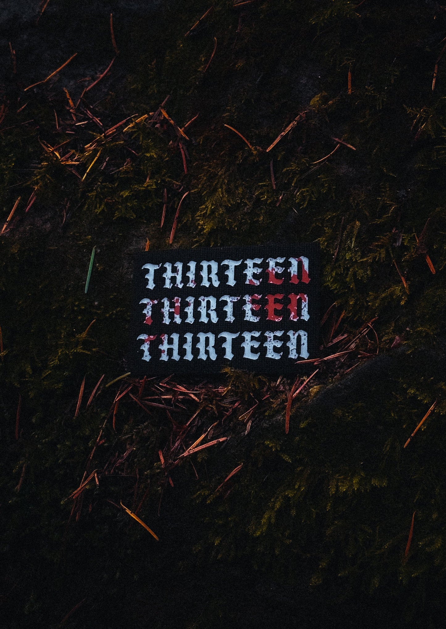 Bloodsplatter Triple Thirteen 3x2 Patch