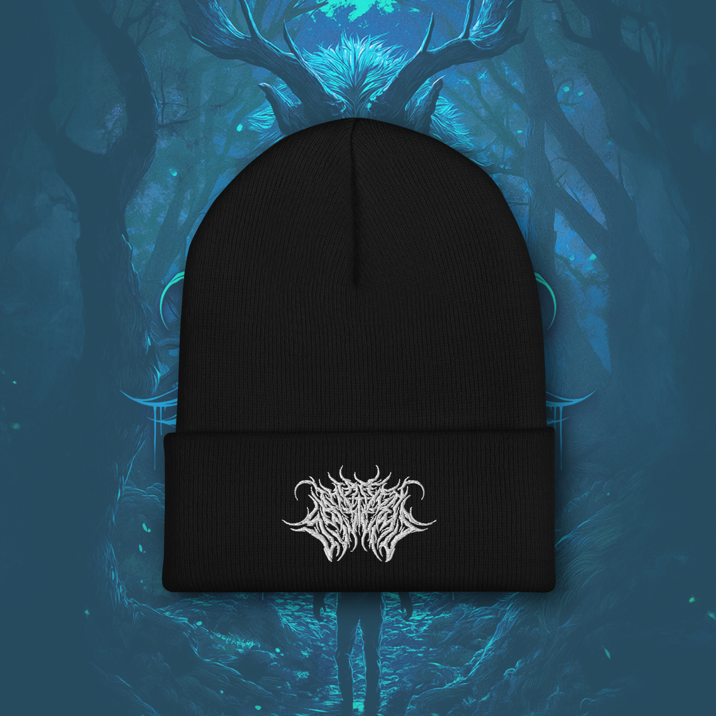 Deathcore Beanie - Black/White