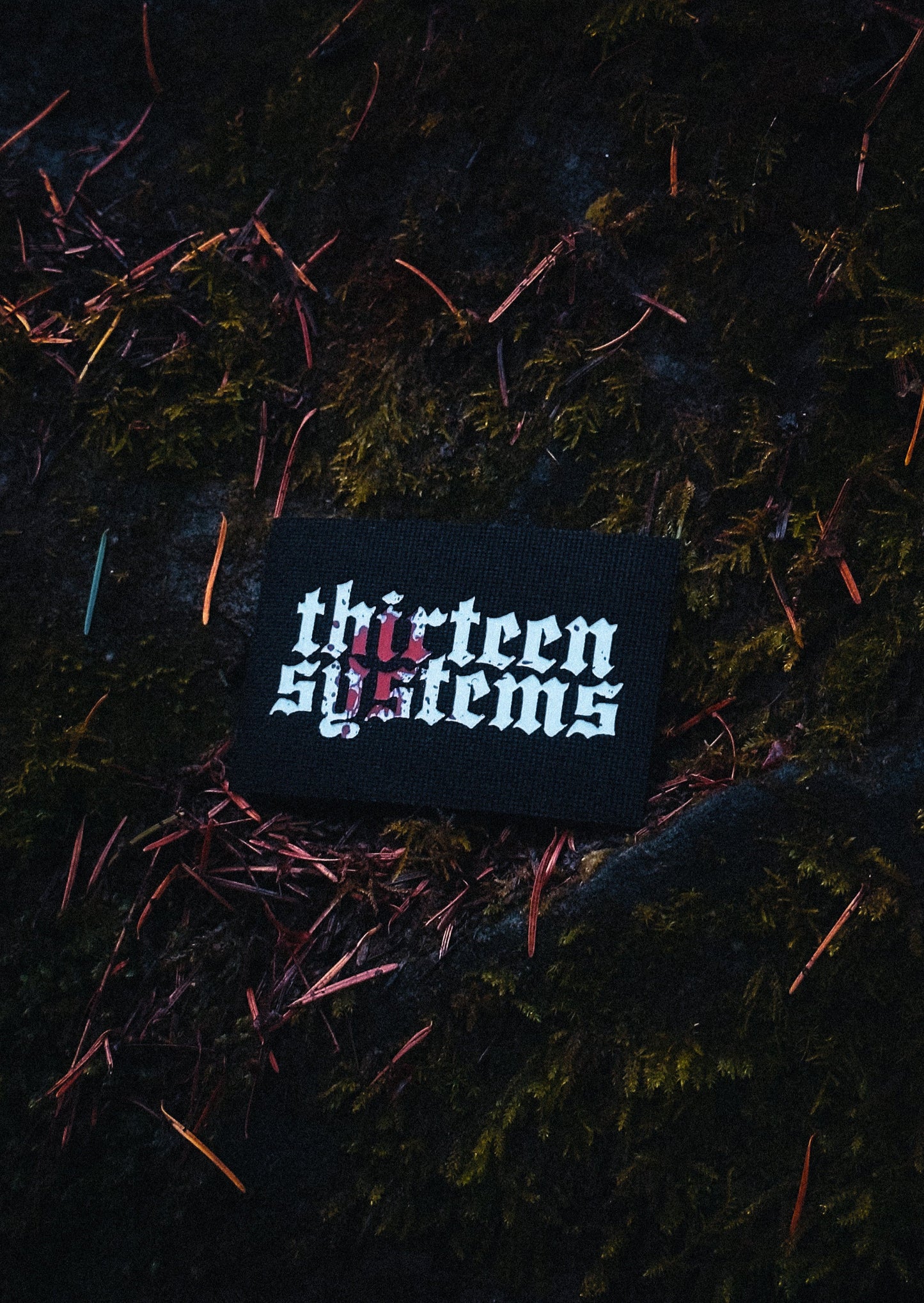 Bloodsplatter Thirtreen Systems Logo 3x2 Patch