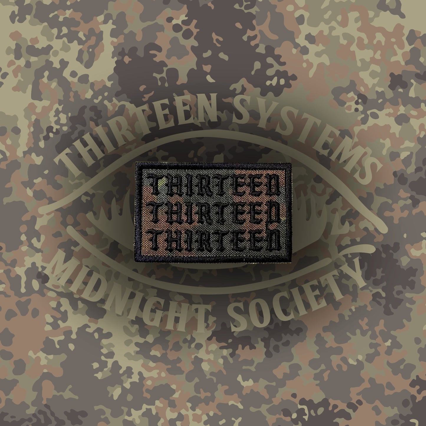 Embroidered Flecktarn Triple Thirteen 3x2 Patch