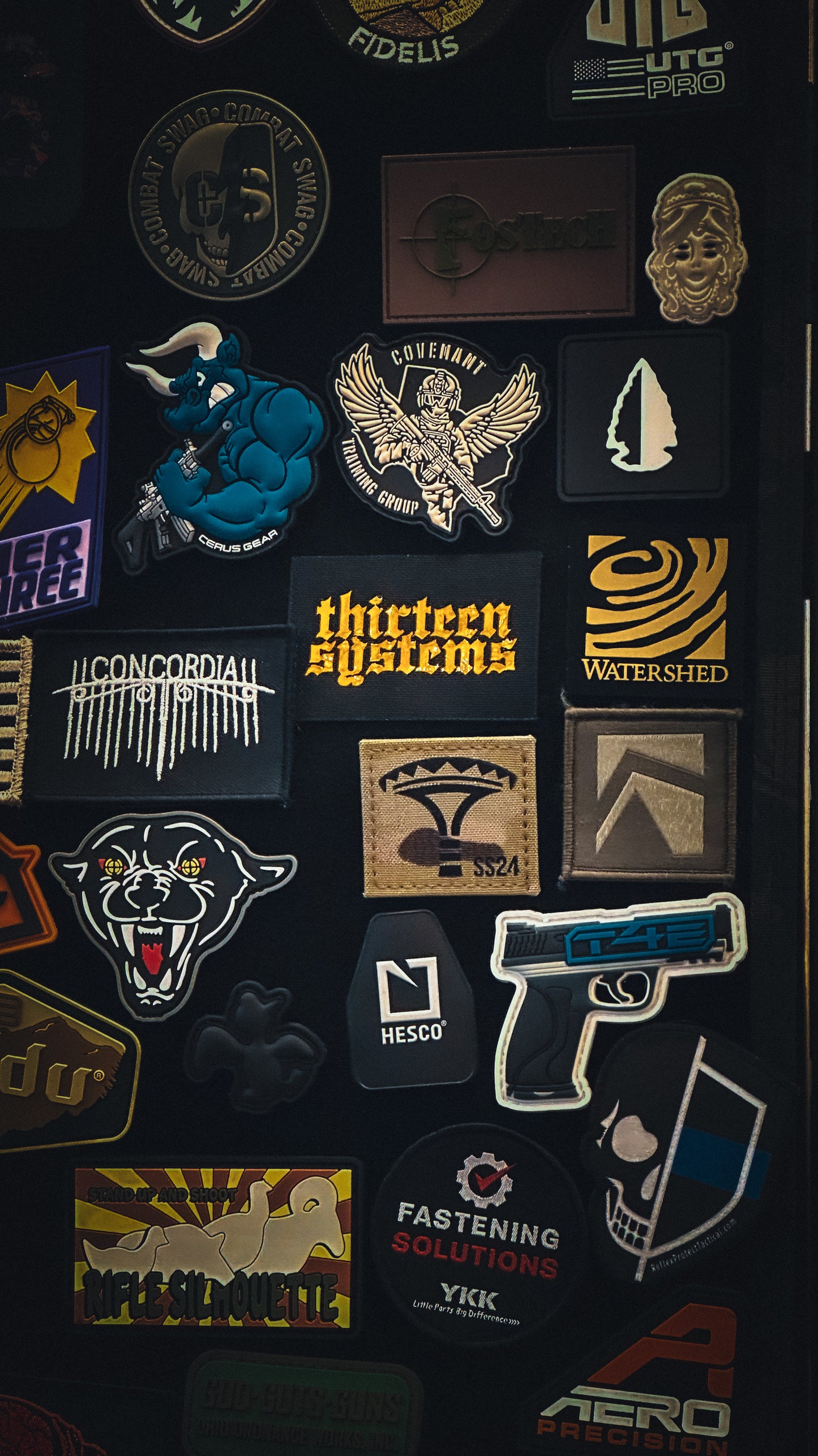 SHOT Show Exclusive Gold Thirtreen Systems Logo 3x2 Patch