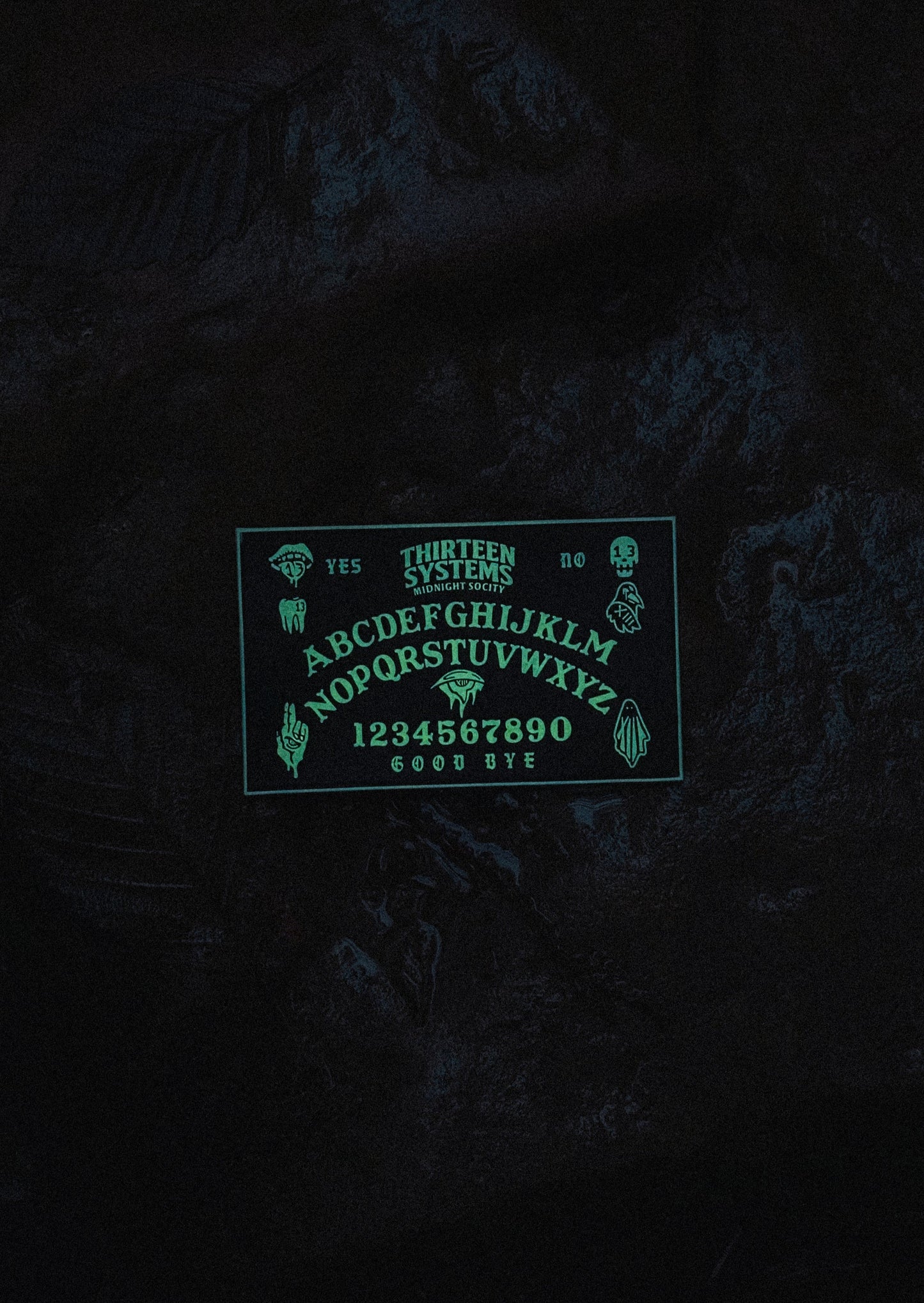 BLEM - Ouija Board 5x3 PVC Patch - Glow in the Dark