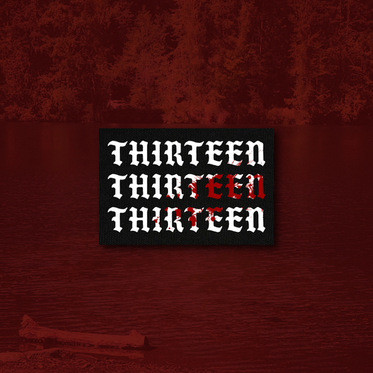 Bloodsplatter Triple Thirteen 3x2 Patch