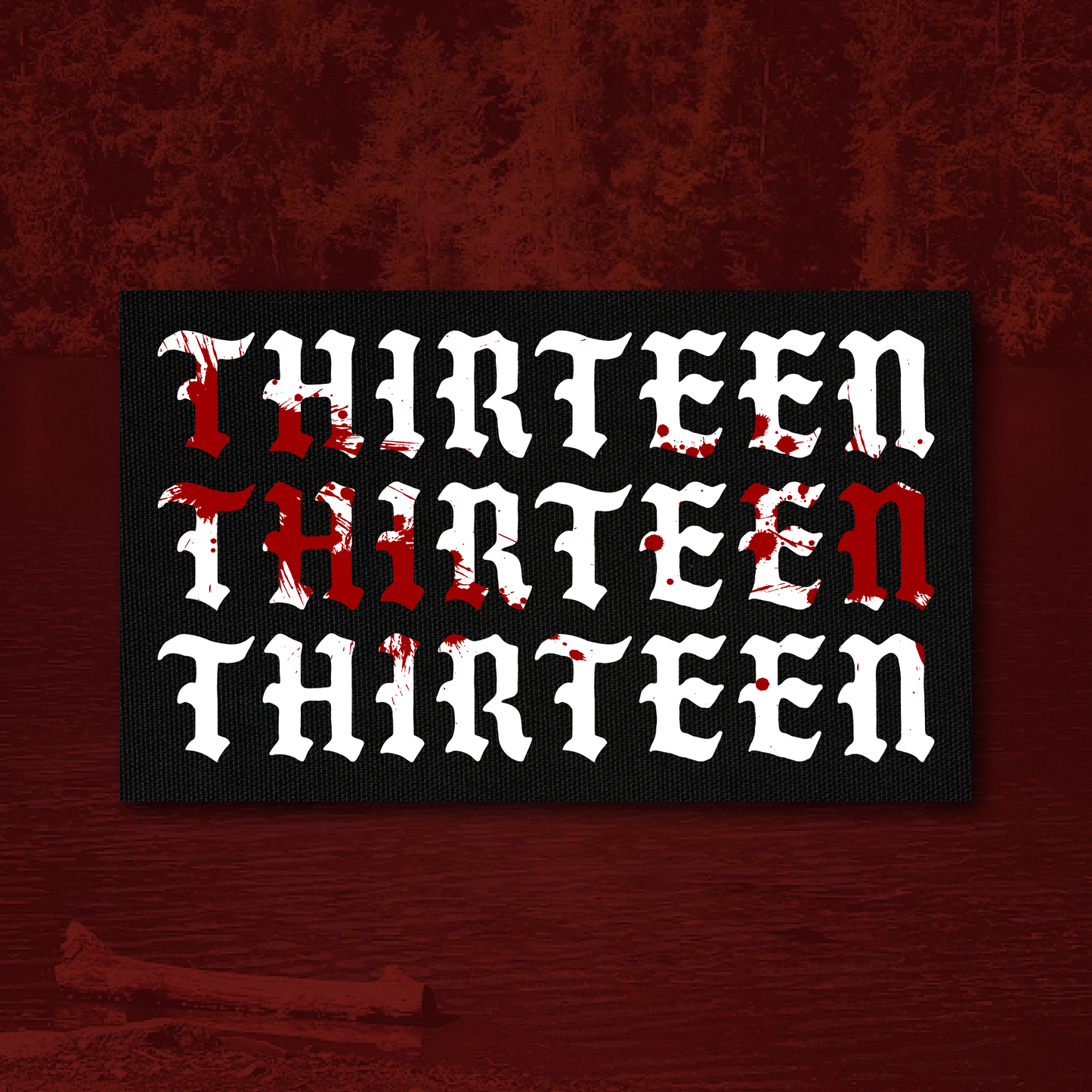 Bloodsplatter XL Triple Thirteen 5x3 Patch