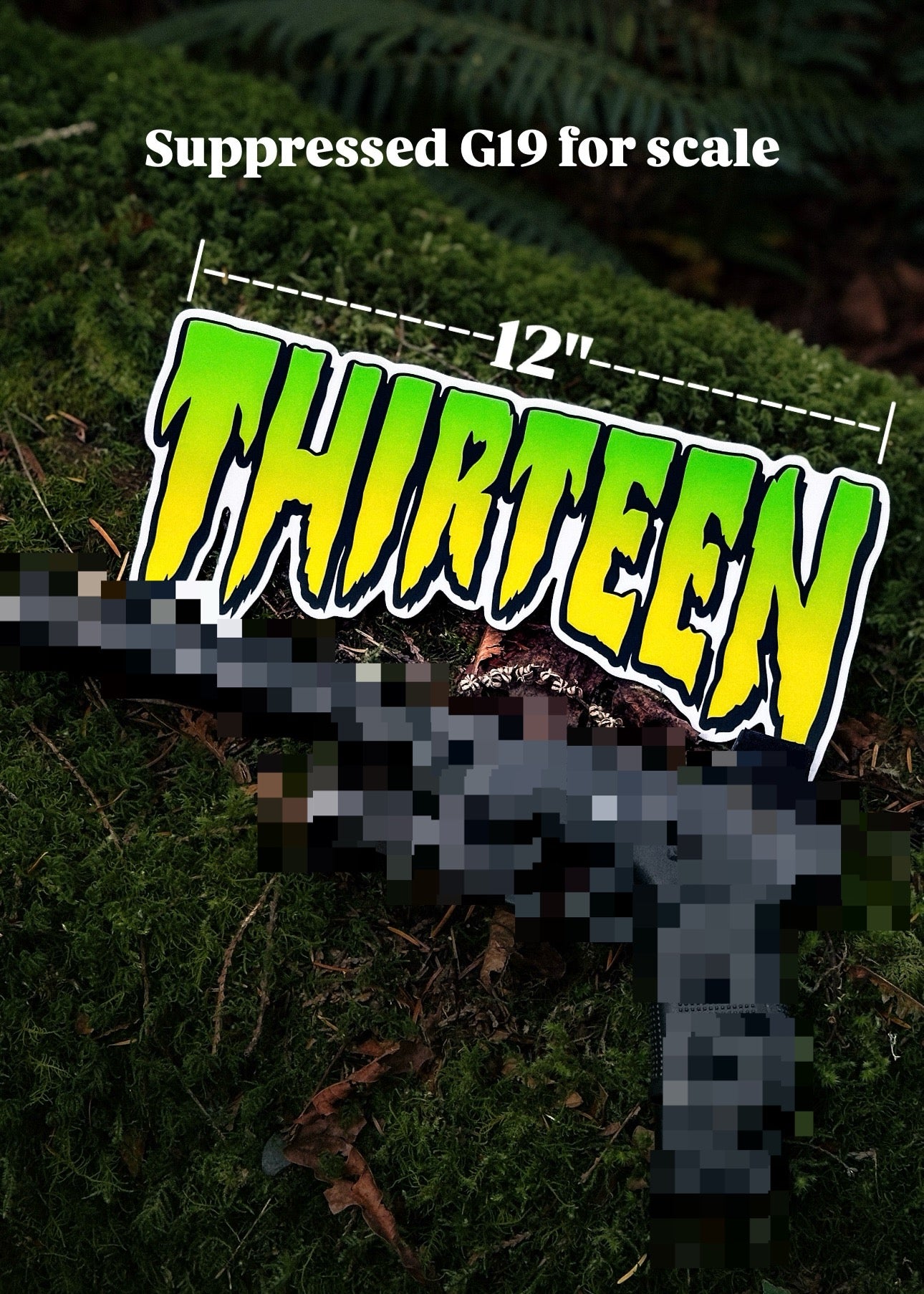 Thirteen Skate Logo Giant Ramp Slap