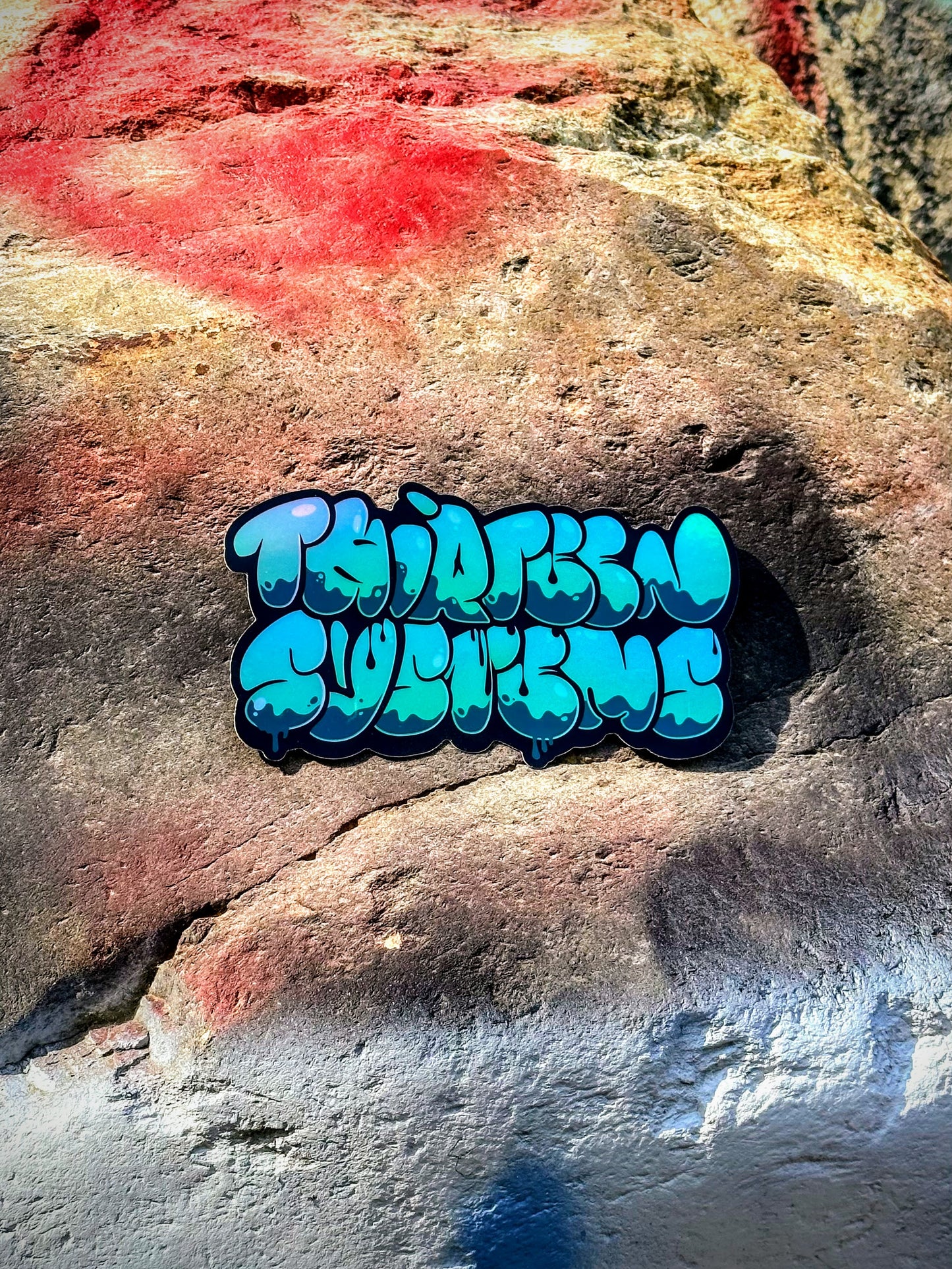 8" XXL Graffiti Holographic Slap
