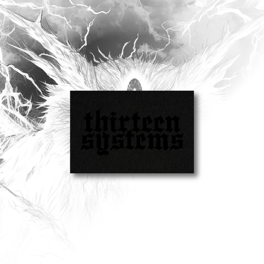 Thirtreen Systems Logo 3x2 Patch - Black/IR