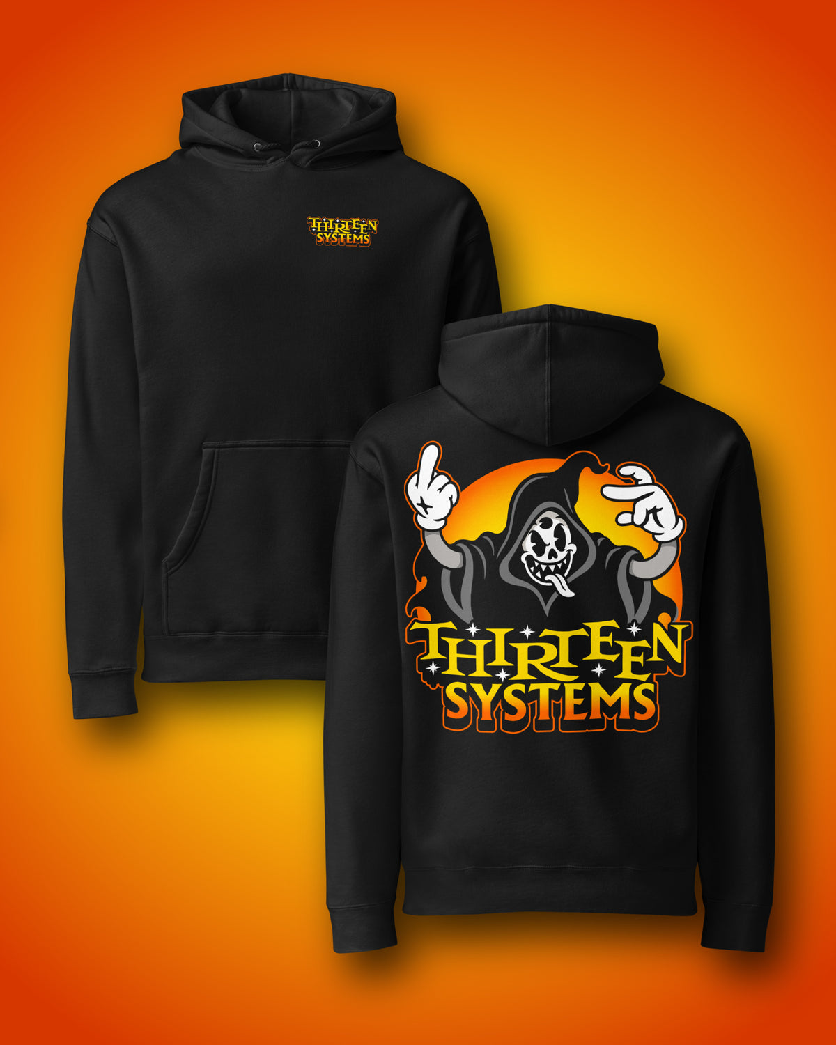 Thirteen Systems Halloween Reaper Heavyweight Hoodie