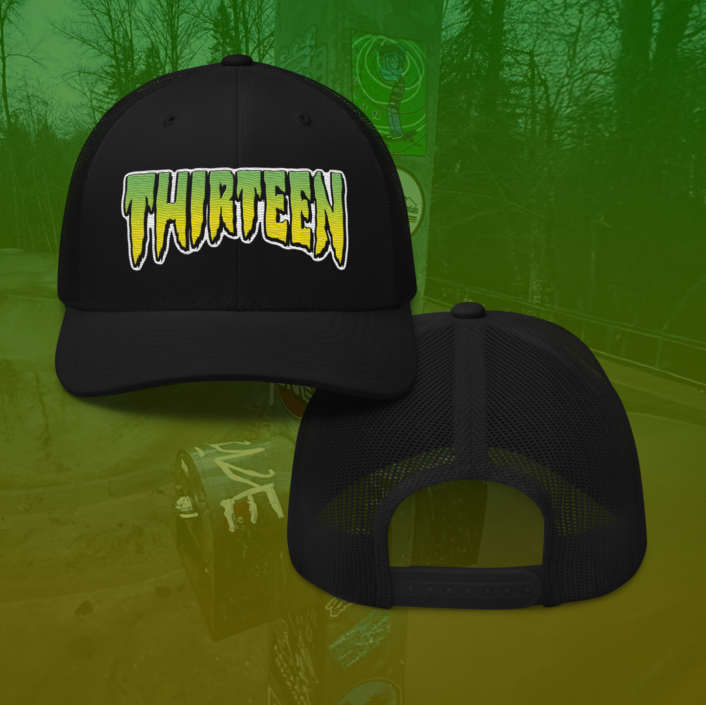 Thirteen Skate Trucker Cap