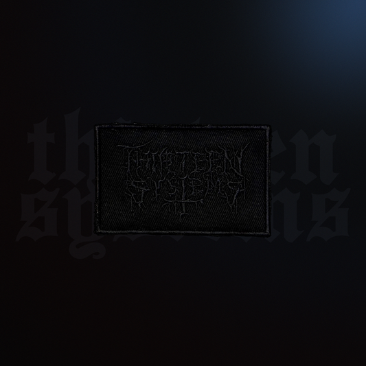 Death Metal Embroidered Twill Patch - Black on Black