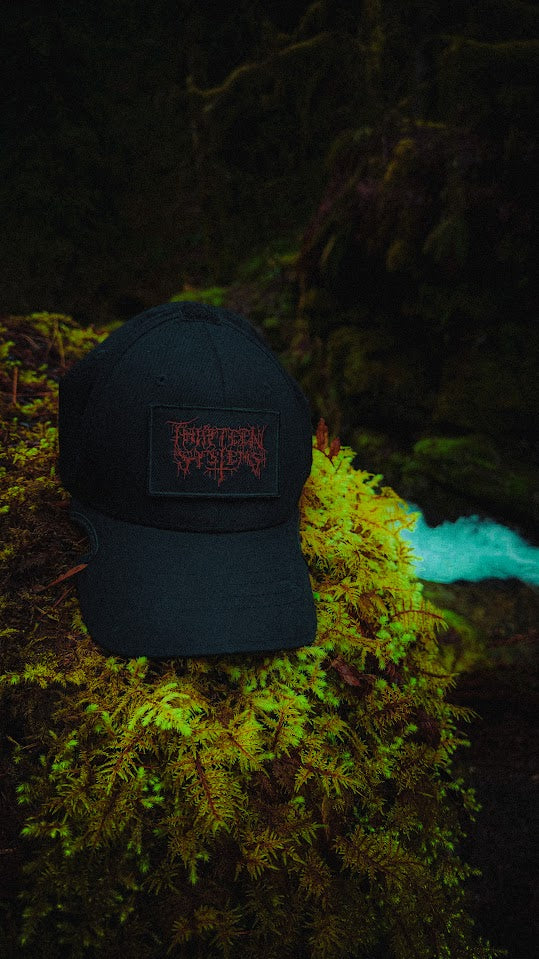 Death Metal Embroidered Twill Patch - Red on Black