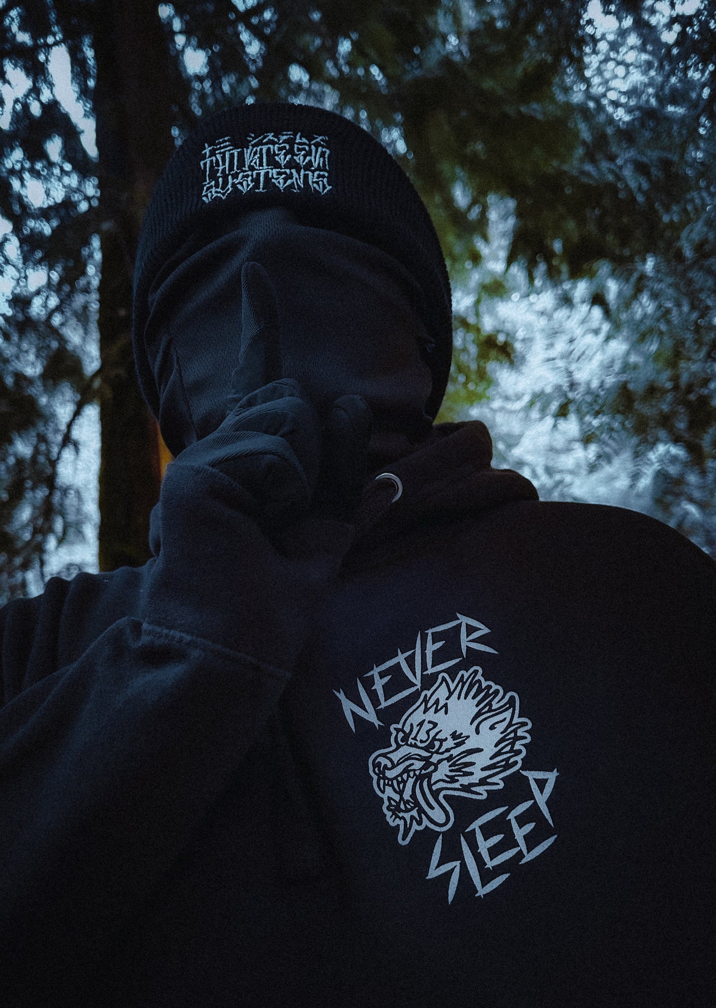 Never Sleep Wolf Hoodie