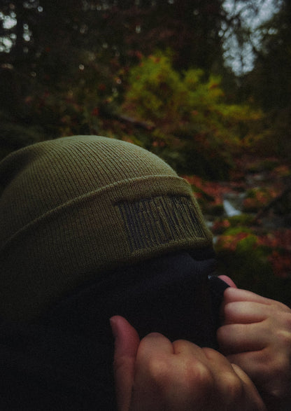 Thirteen Dark Logo Beanie - Ranger Green