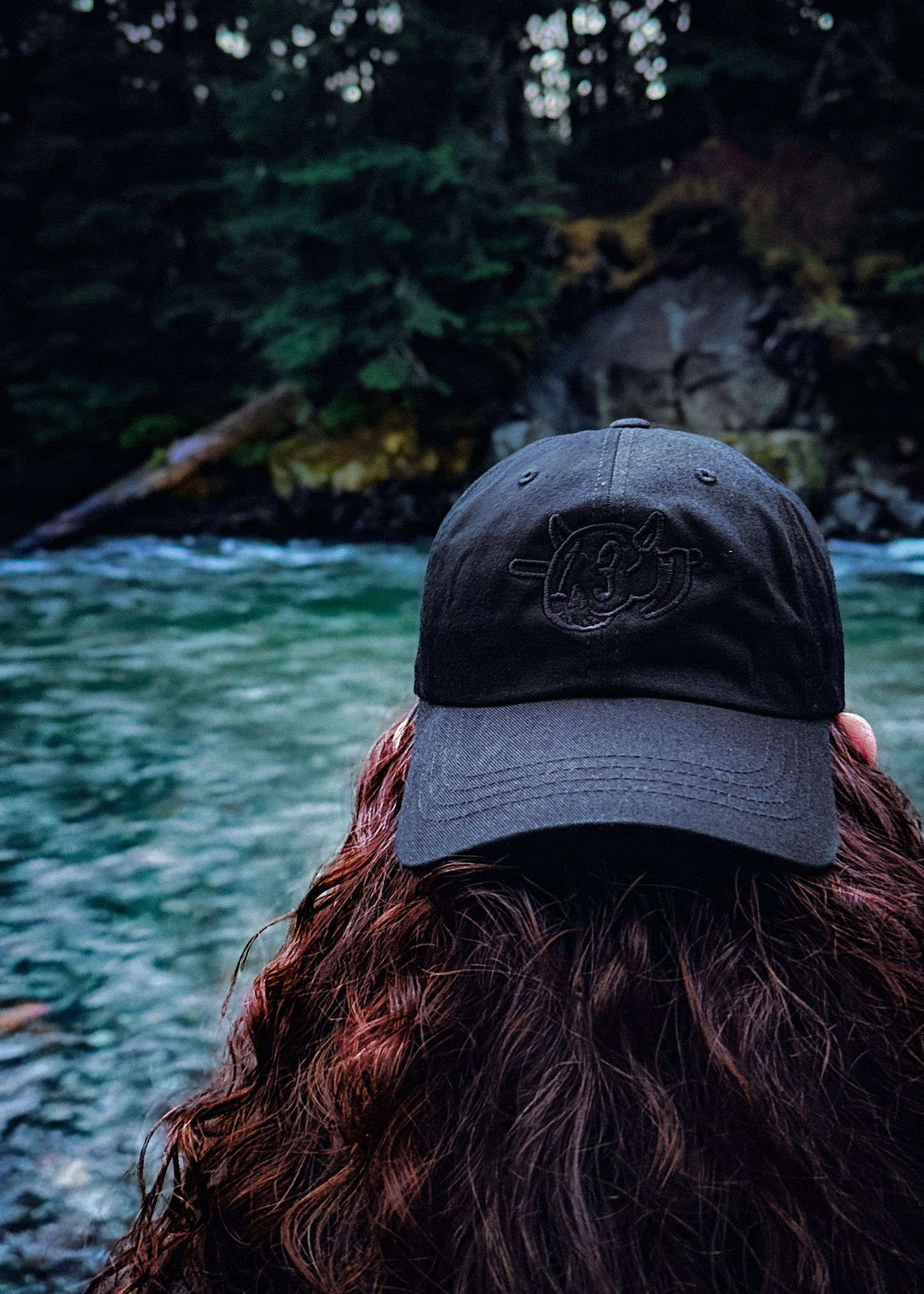 Reaper Skull Dad Hat - Black/Black