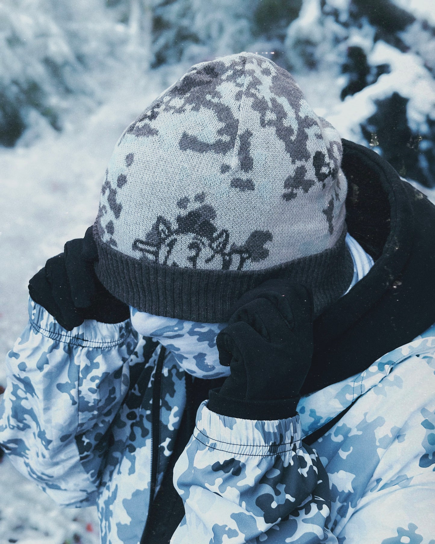 Alpine Flecktarn Cuffed Knit Beanie