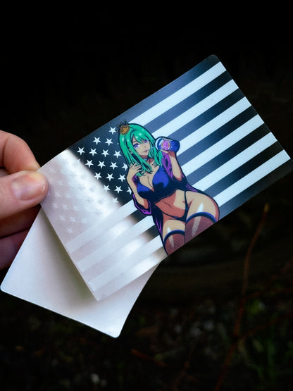 Slush Queen USA Flag CLEAR Slap