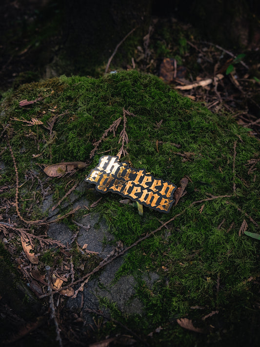 Thirteen Systems Logo Slap - Gold Foil/Matte Black