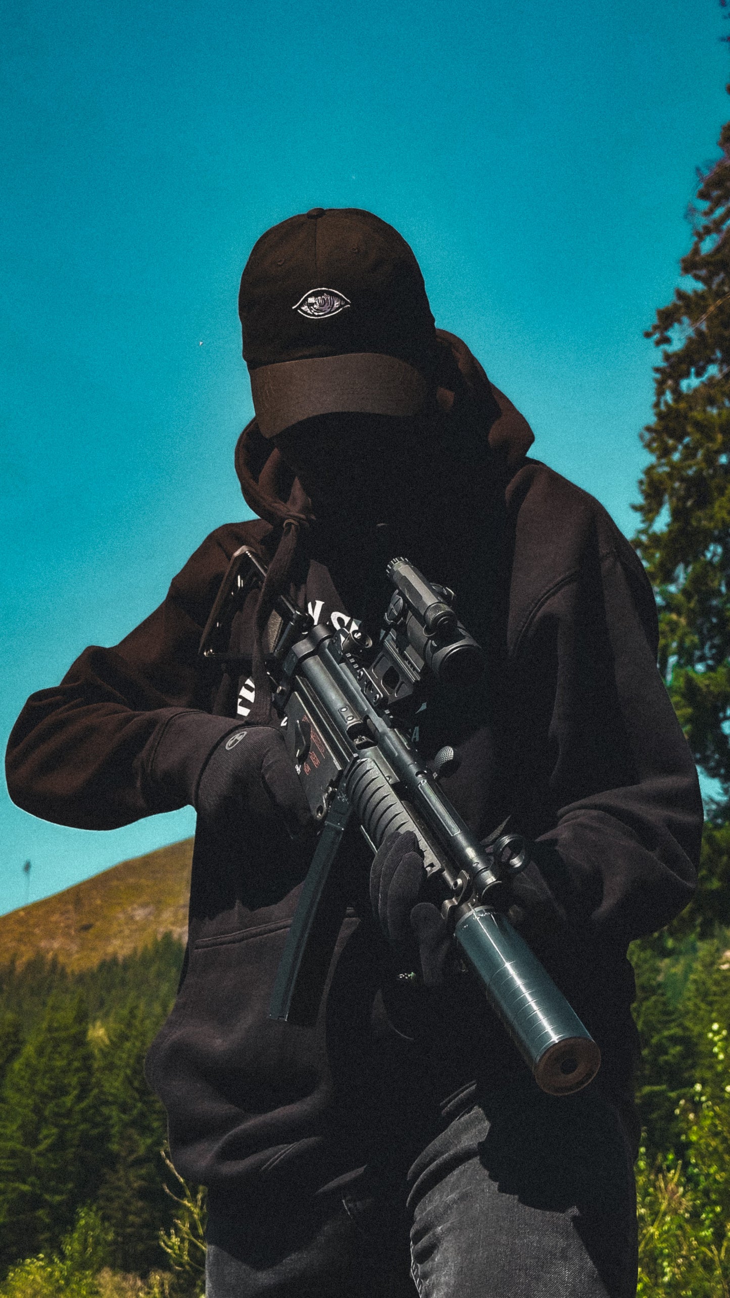 All Seeing Eye Dad Hat - Black