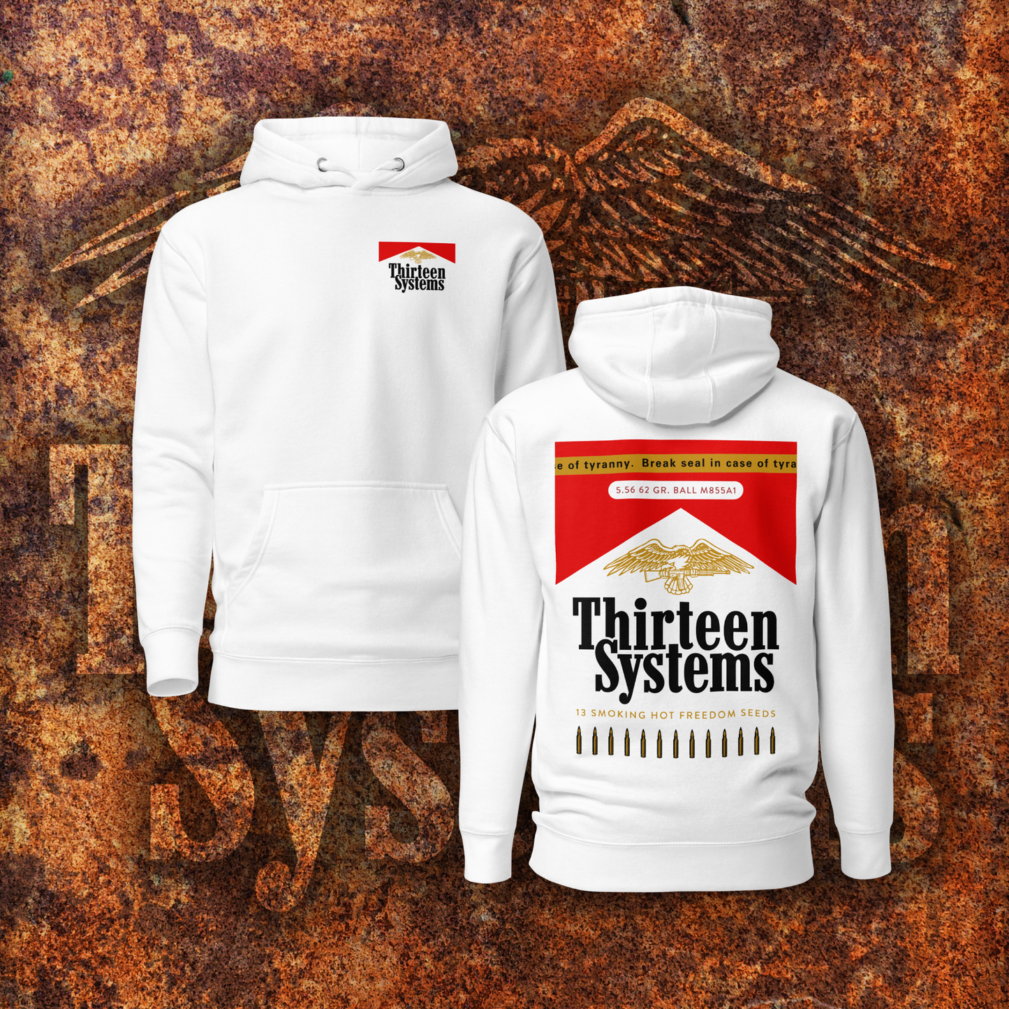 Pack of Smokes White Hoodie