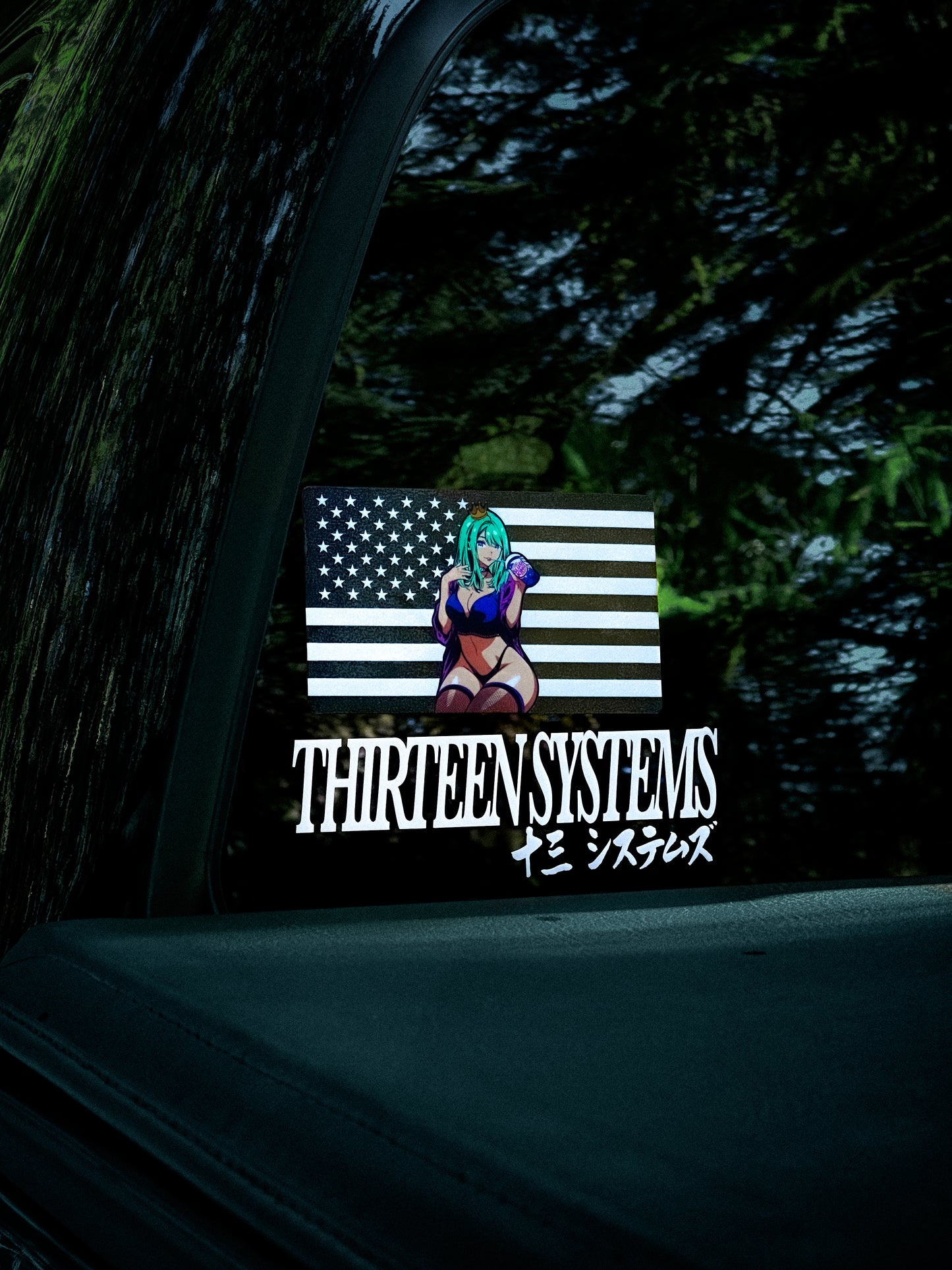 Slush Queen USA Flag CLEAR Slap