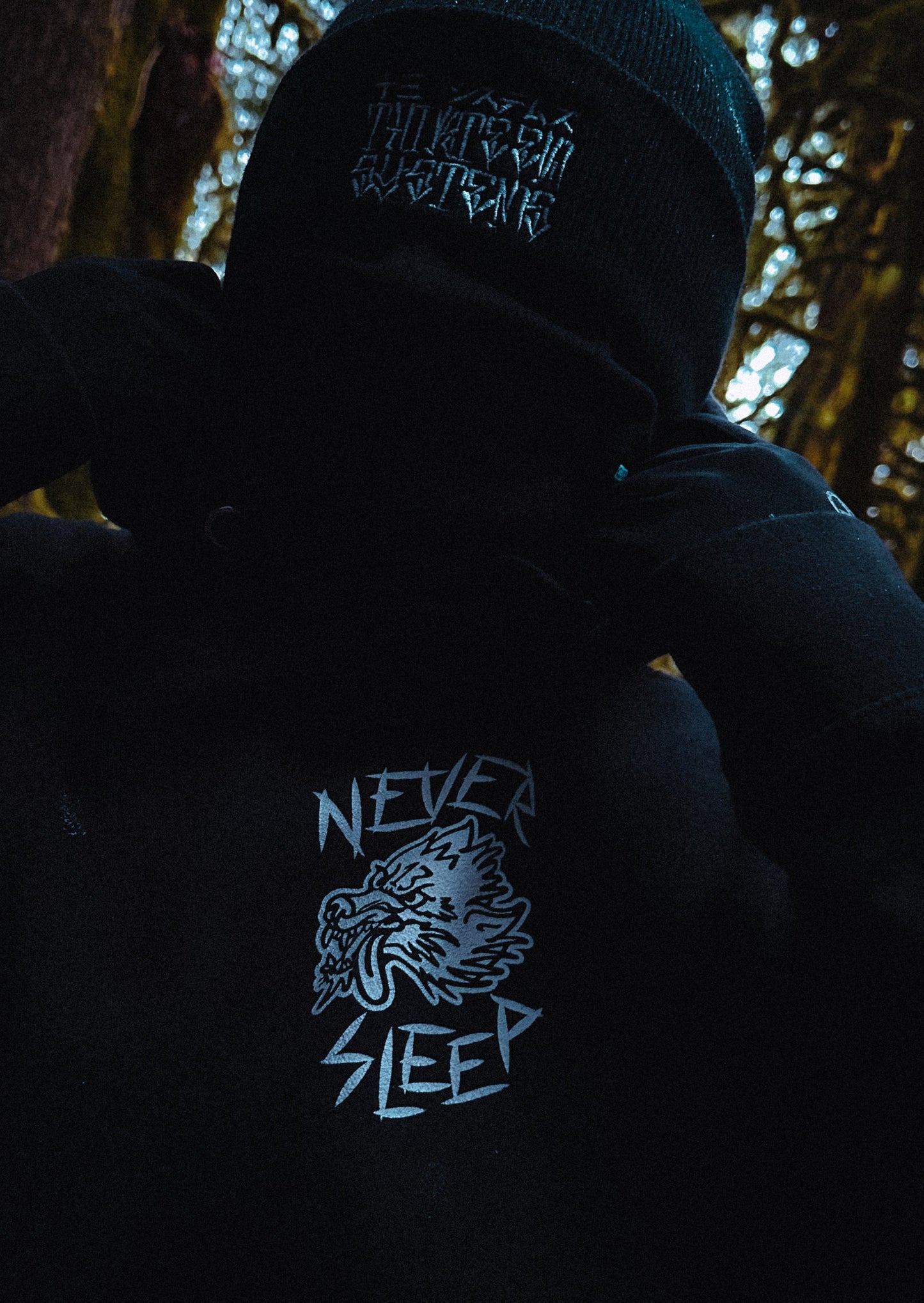 Never Sleep Wolf Hoodie