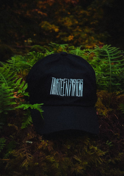 Thirteen Dark Logo Dad Hat - Black