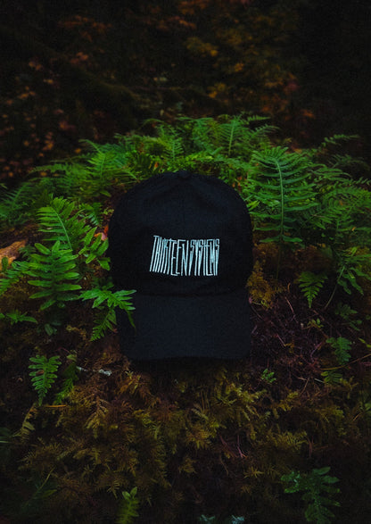 Thirteen Dark Logo Dad Hat - Black