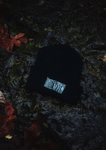 Thirteen Dark Logo Beanie - Black