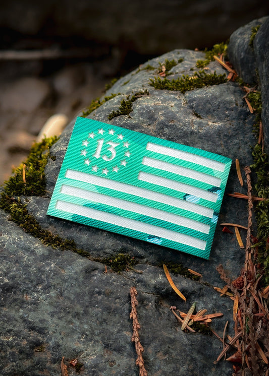 Thirteen Colonies Flag Patch - Baja Chip Glow