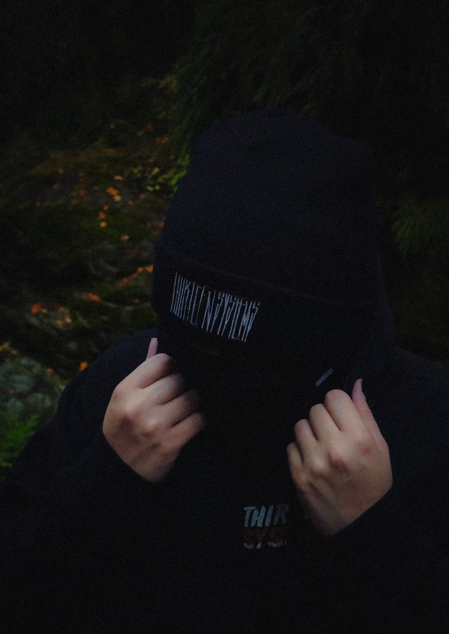 Thirteen Dark Logo Beanie - Black