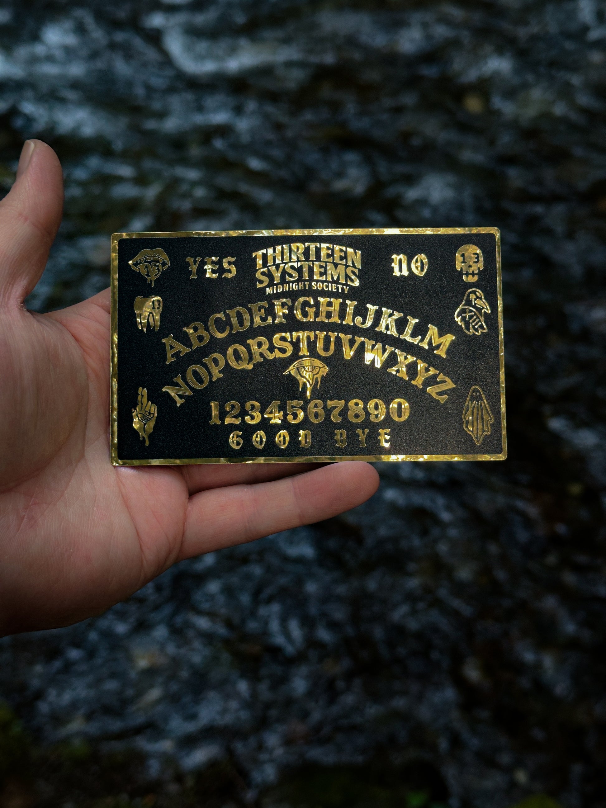 Ouija Board Slap - Gold Foil/Matte Black – Thirteen Systems