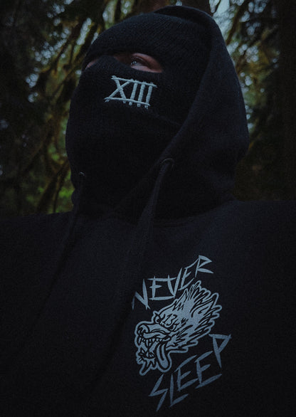 Never Sleep Wolf Hoodie