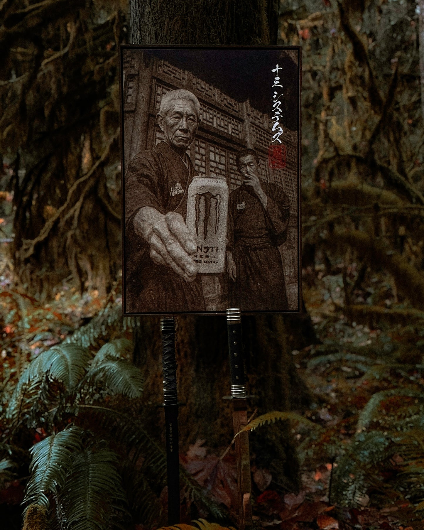 Ancient Wisdom Wood Framed Canvas