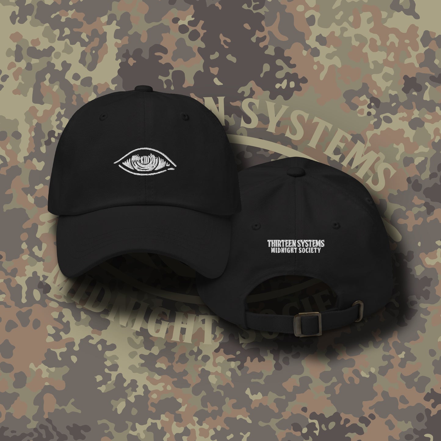 All Seeing Eye Dad Hat - Black