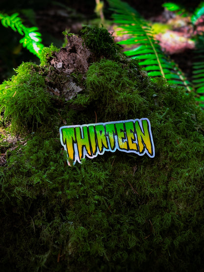 Thirteen Skate Logo Holographic Slap