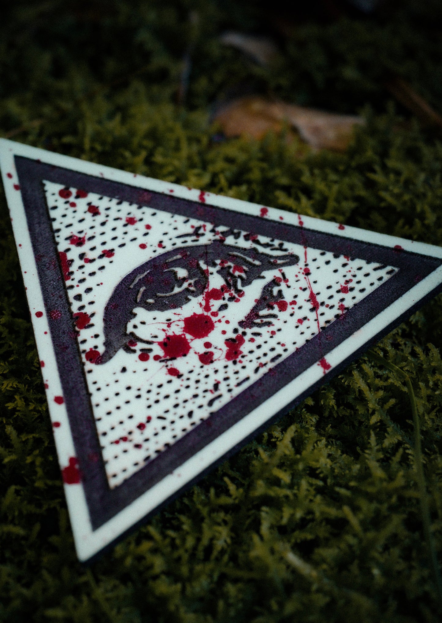 Illuminati Leather Patch - Bloody Glow