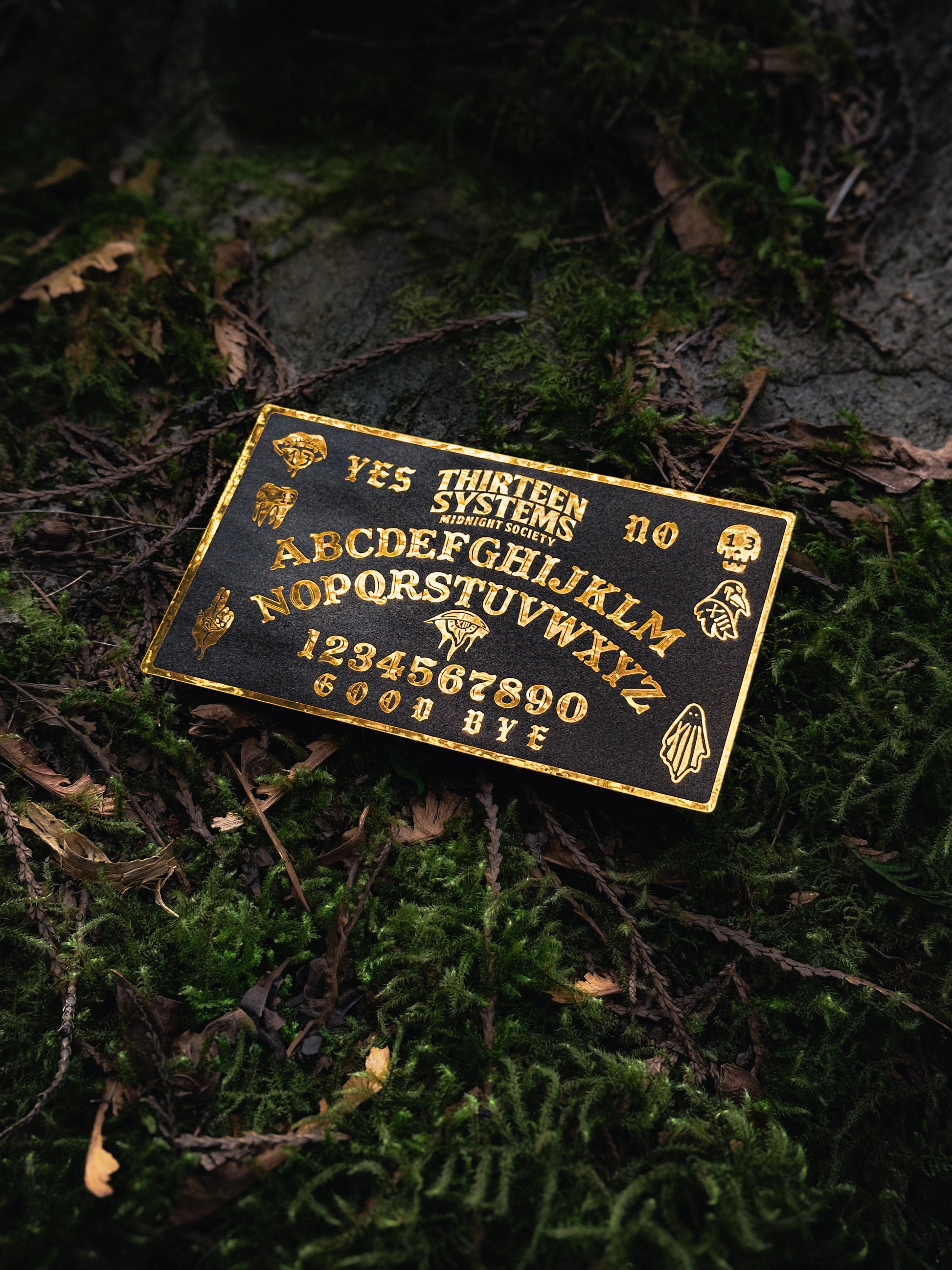 Ouija Board Slap - Gold Foil/Matte Black – Thirteen Systems