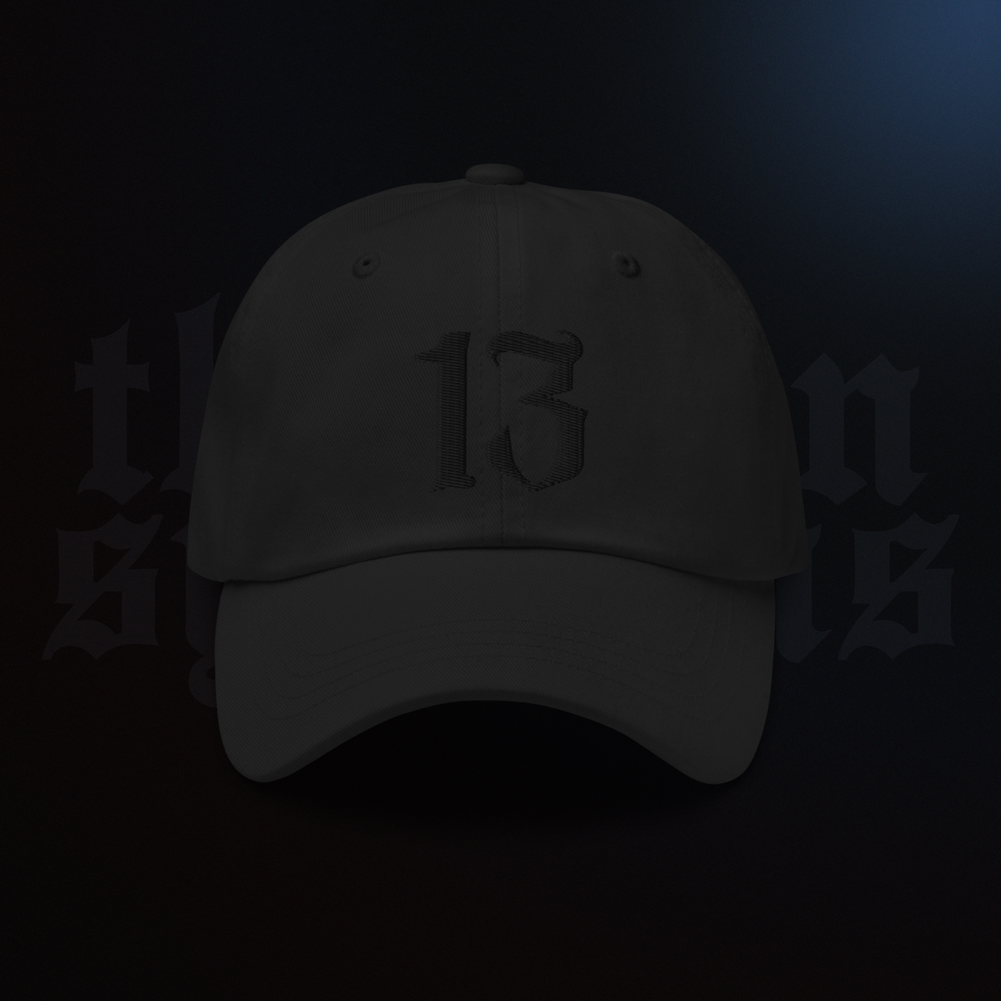 13 Systems Premium Dad Hat Black/Black