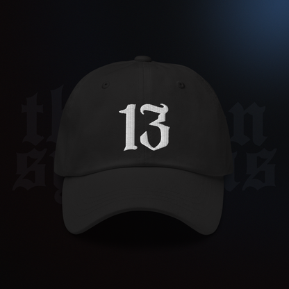 13 Systems Premium Dad Hat Black/White