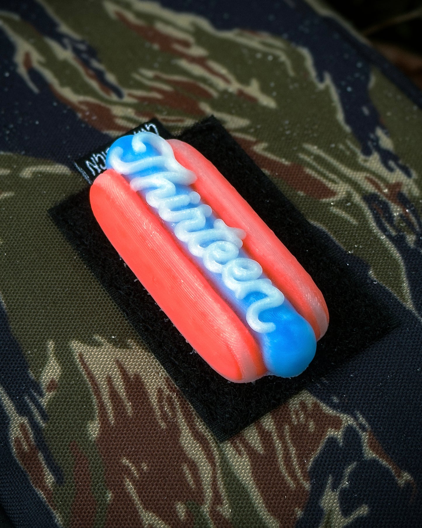 Patriotic USA Glizzy Dog Patch Identifier
