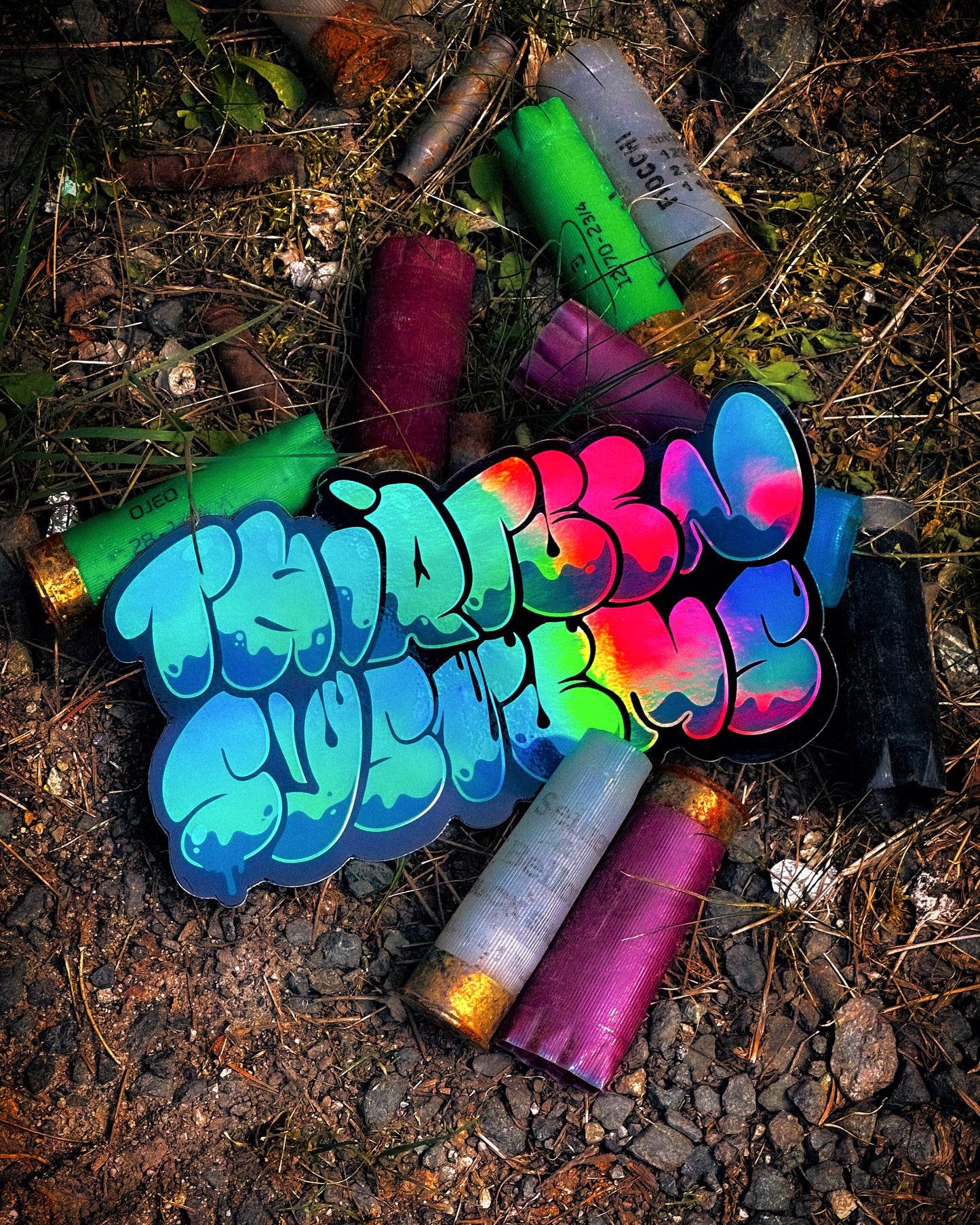 6" XL Graffiti Holographic Slap