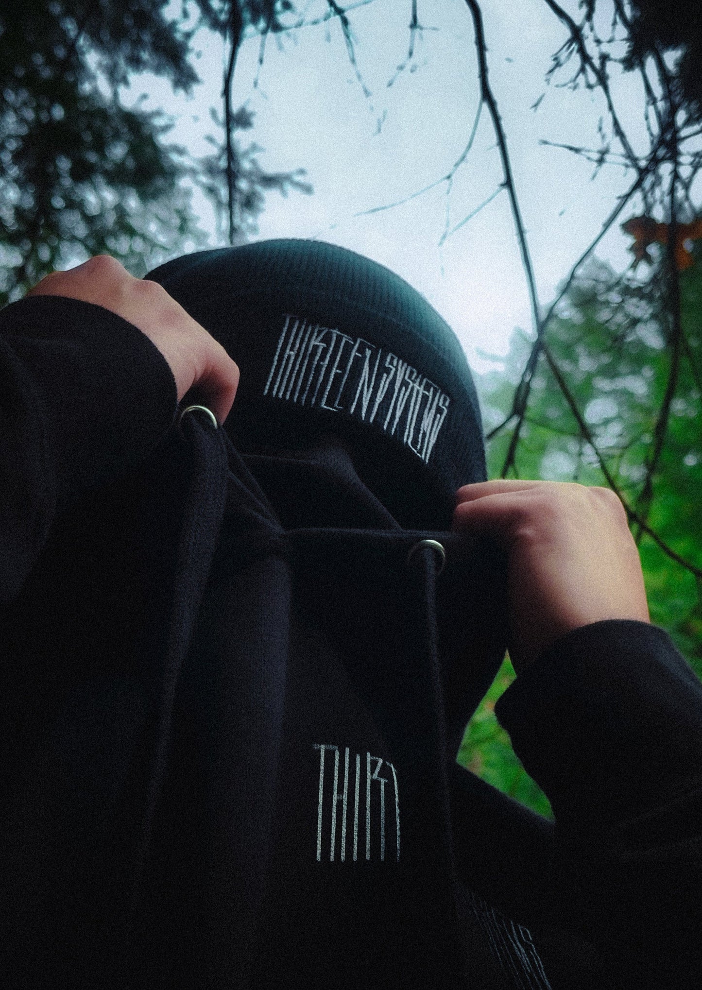 Thirteen Dark Logo Beanie - Black