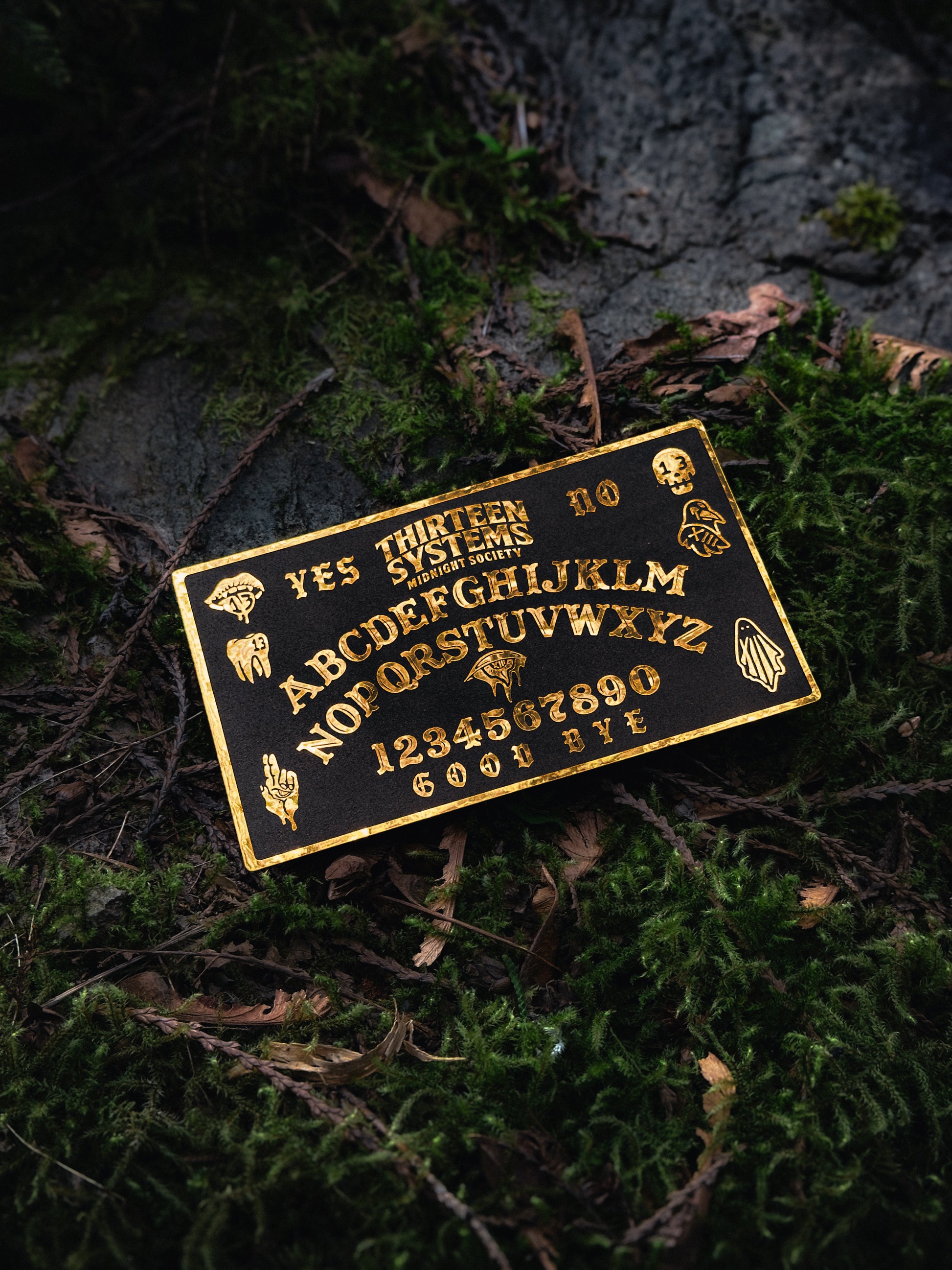 Ouija Board Slap - Gold Foil/Matte Black – Thirteen Systems